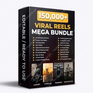 150K Viral Reels Mega Bundle – Instagram & TikTok Viral Content Pack (Lifetime Access)